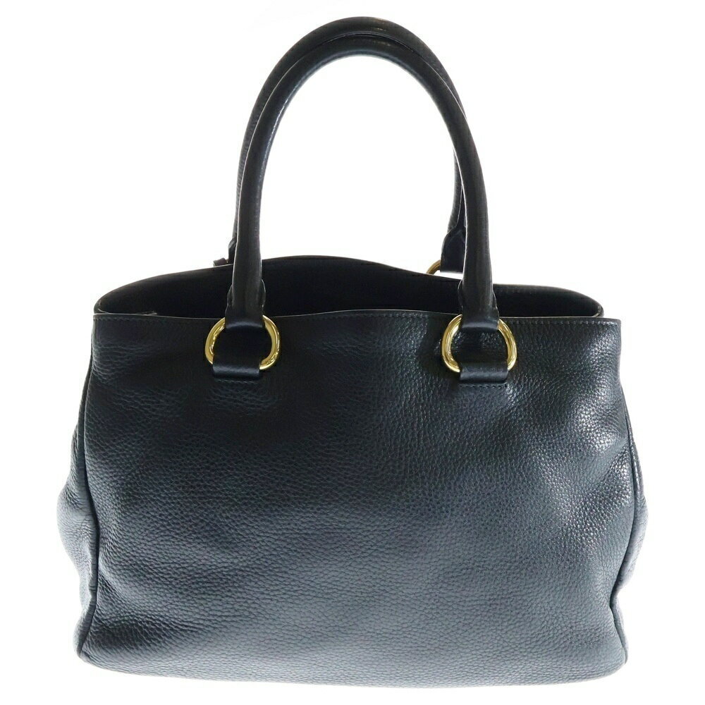 Prada Handbag Leather Black Phenix Bag Vitello Shoulder